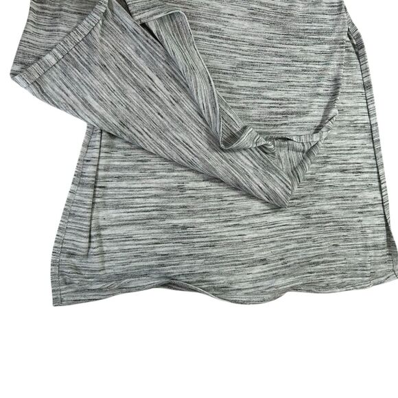 Banana Republic Womens Dress Maxi Halter Tie Neck Sz Xxs Heathered Gray Keyhole - Picture 6 of 15